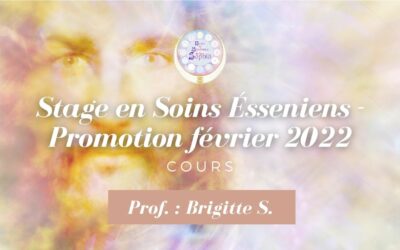 Protégé : Stage en Soins Ésseniens – Promotion février 2022 – Prof. Brigitte S.