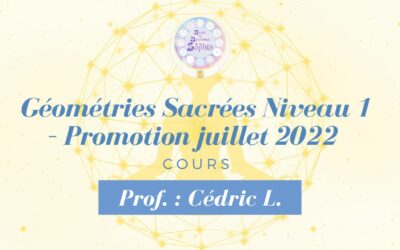 Protégé : Géométries Sacrées Niveau 1 – Promotion juillet 2022 – Prof. : Cédric L.